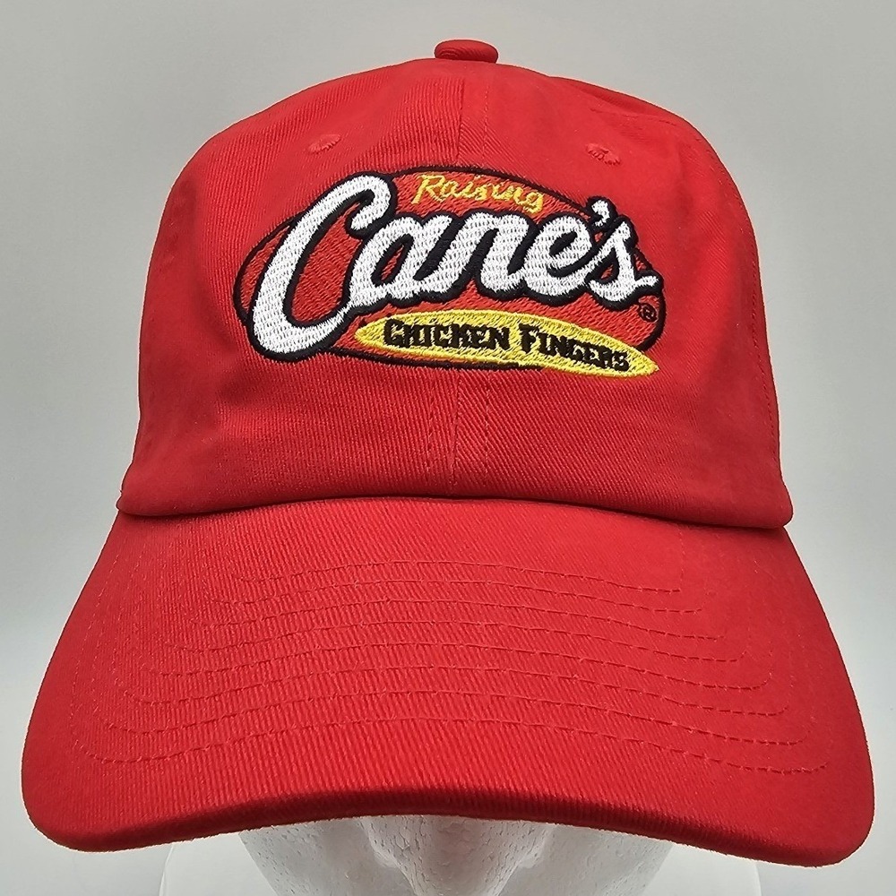 Raising Canes One Love Hat/Cap Adjustable Red Chicken Trucker  Baseball